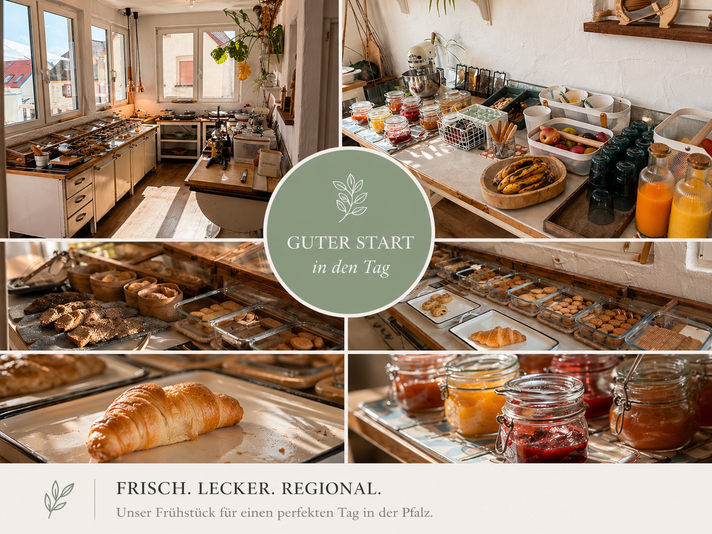 Frühstücksbuffet mit regionalen Produkten